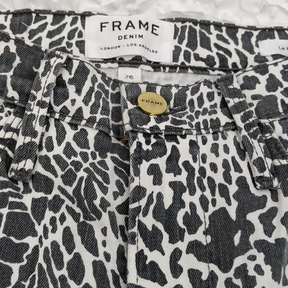 FRAME Animal print Le High Skinny pant NEW - Picture 6 of 10